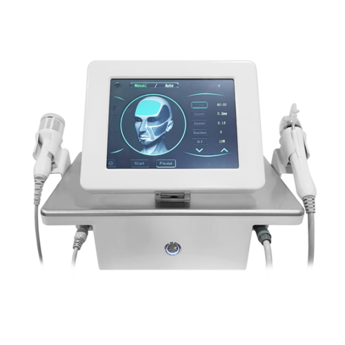 Portable 2 in 1 mor rf pheus 8 micro needle rf fractional machine rf microneedle machine with cold hammer