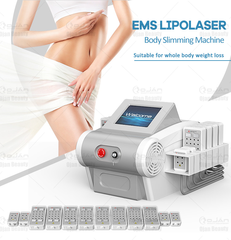 Diode Laser Lipo Laser Machine For Weight Loss | EMS Function