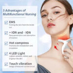 portable 7 color face neck massager for skin care neck face lifting beauty device