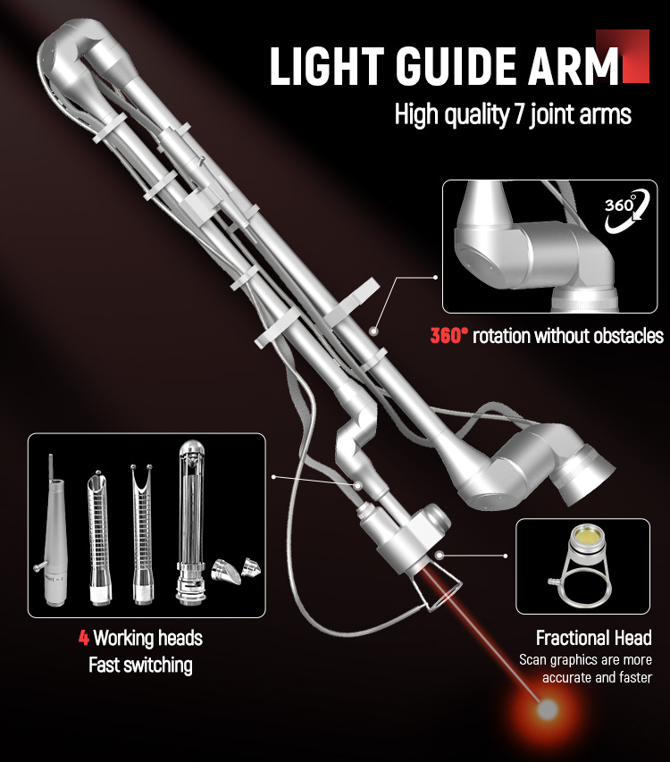 Light Guide Arm Of CO2 Fractional Laser & Q-Switch Laser Machine