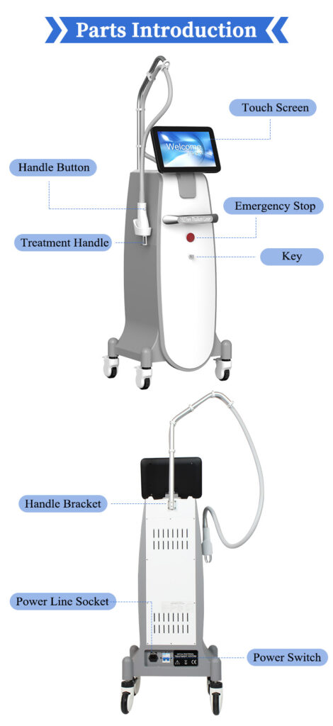 Parts Introduction Of 1927NM Thulium Laser Beauty Machine