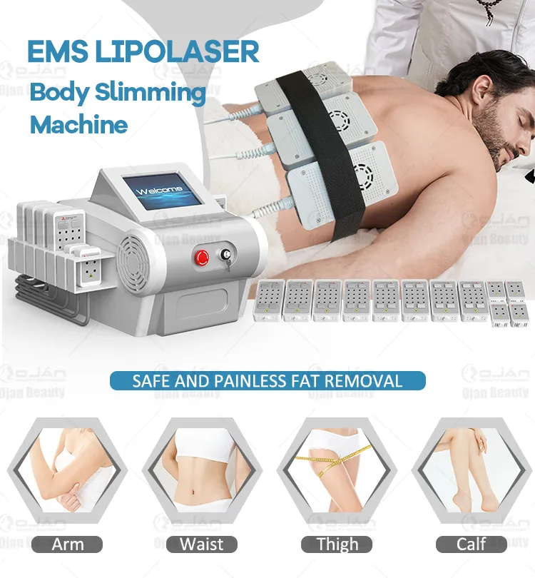 Dual Wavelength 650nm & 980nm Mitsubishi Diode Laser Lipo Laser Machine For Weight Loss