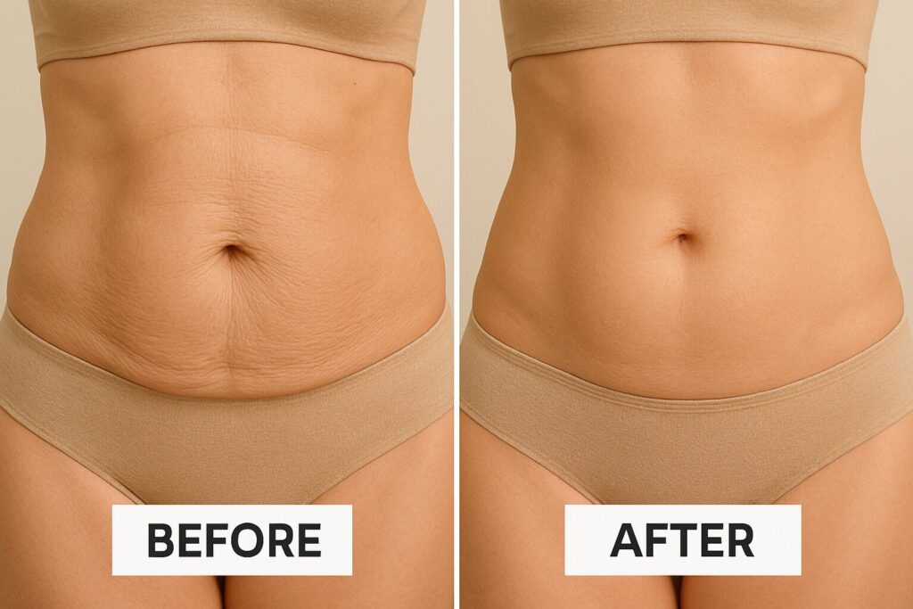 Laser Skin Tightening Before and After Result