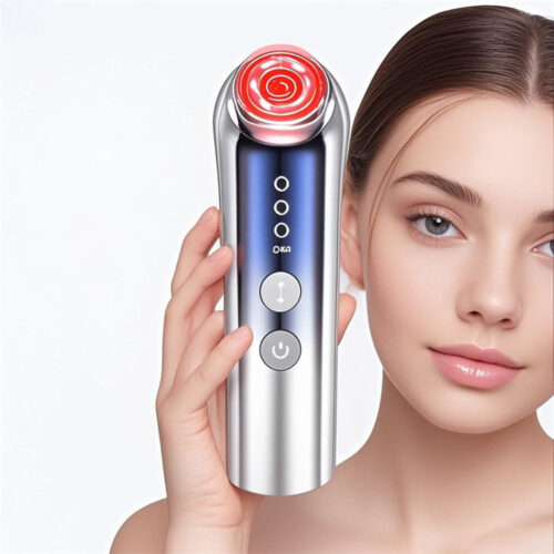 4 In 1 Hot Photon RF Facial Massager | Radio Frequency Skin Tightening Device For Anti-Aging, Wrinkle Removal & Neck Lifting