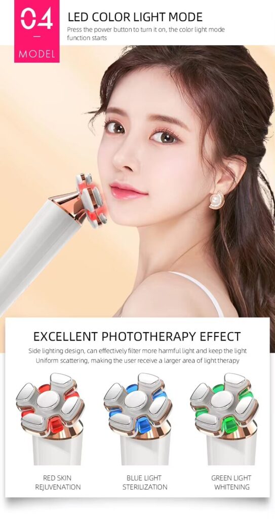 LED Light Therapy Mesotherapy Device For Anti Aging