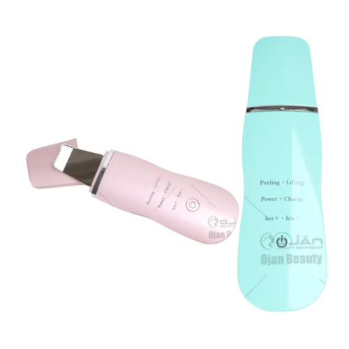 Ultrasonic Skin Scrubber Machine | Deep Pore Cleansing Facial, Peeling, Ion+ Ion– Lifting & Exfoliation Device